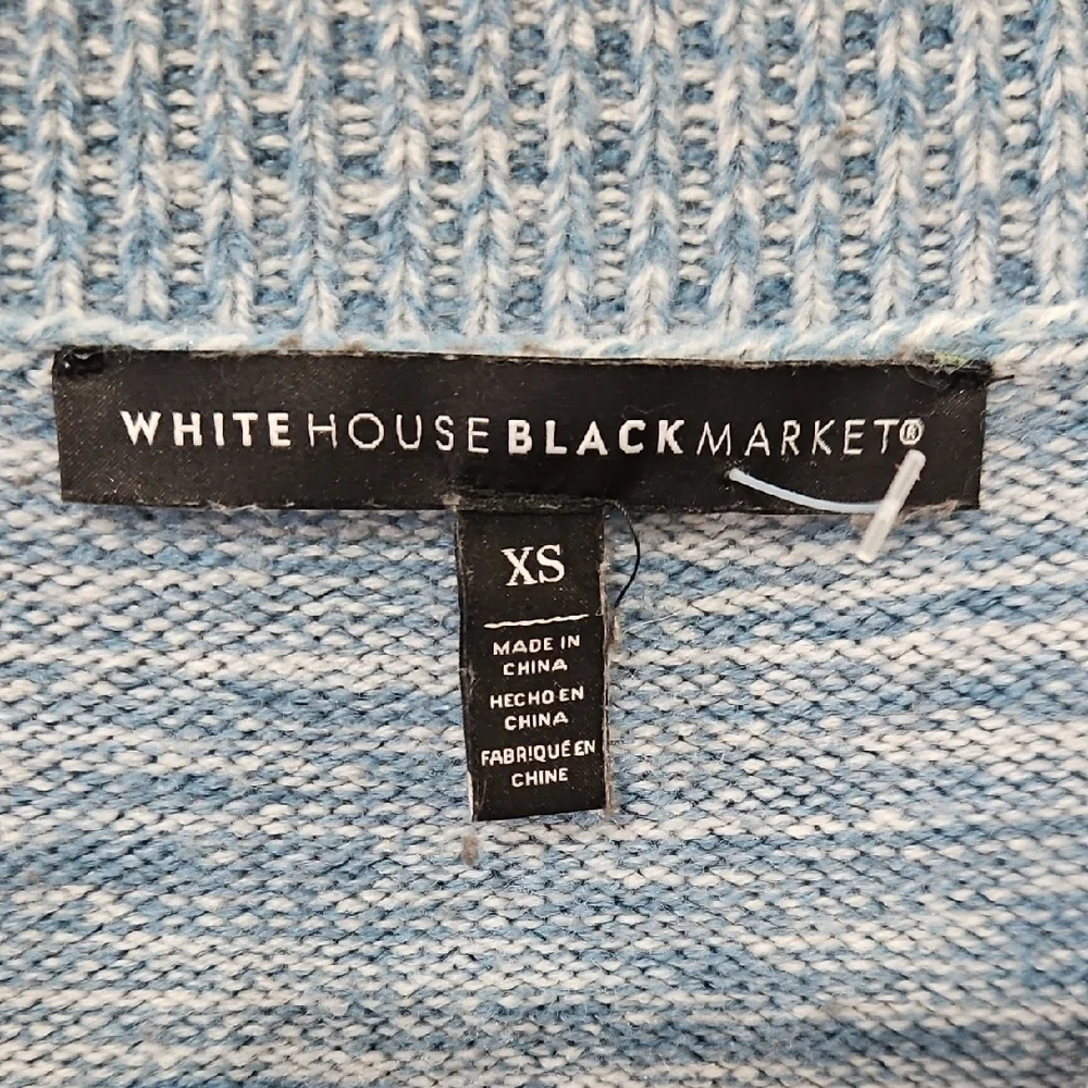 White House Black Market Light Blue Long Sleeve Sweater Dress‎ Size Xsmall